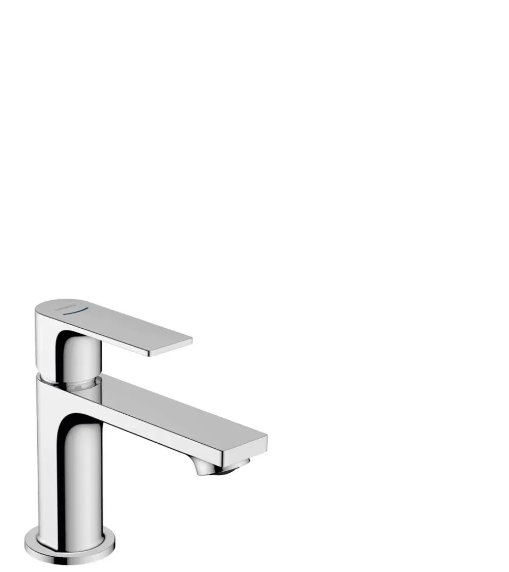 Hansgrohe Standventil in Chrom mit einem Hebelgriff zum Regulieren von Kaltwasser oder vorgemischtem Wasser. Ohne Ablaufgarnitur, geeignet für verschiedene Anwendungen.